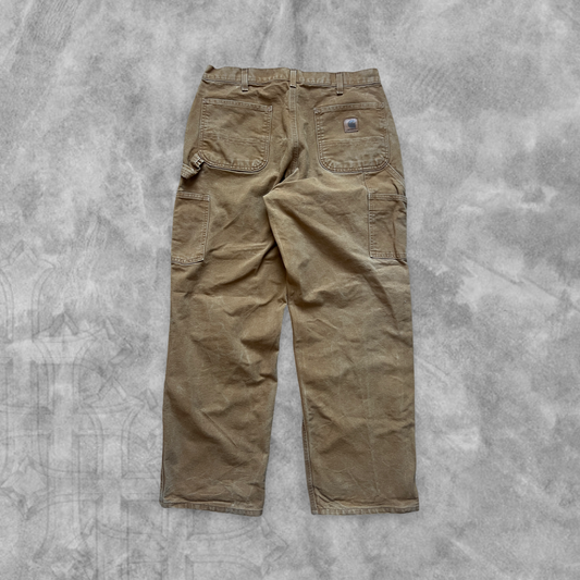 Camel Carhartt Carpenter Pants 2000s (34x30)