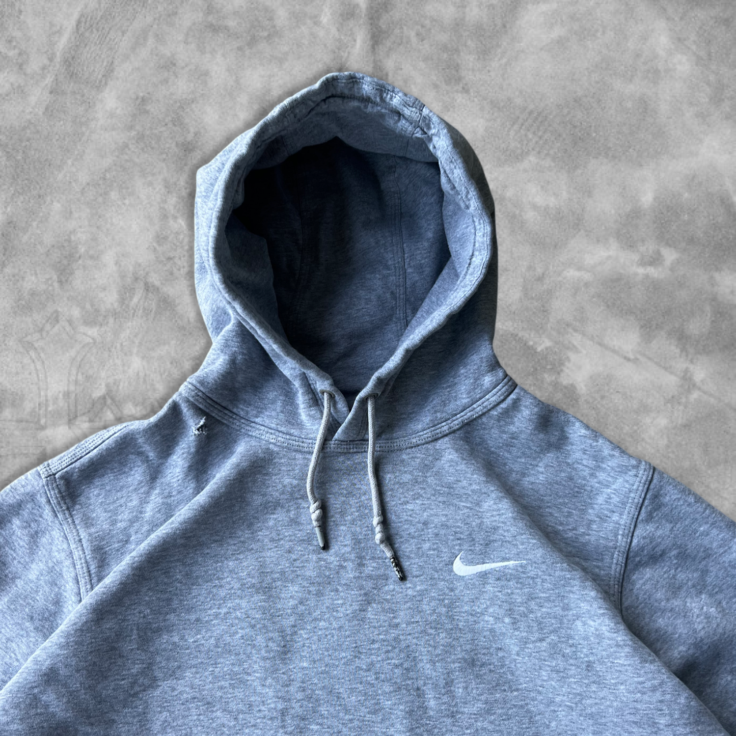 Grey Nike Hoodie 2000s (L)