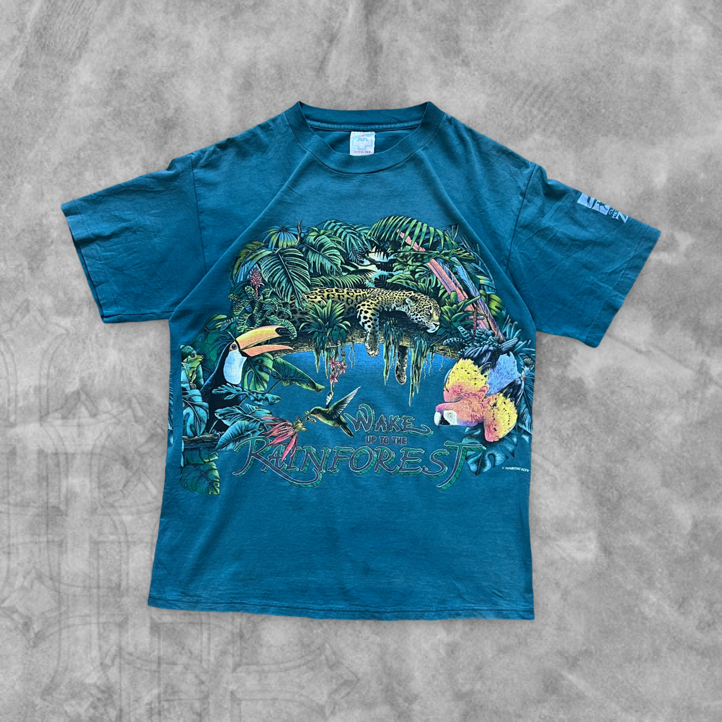 AquaBerry Wake Up To The Rainforest Shirt 1990s (M)