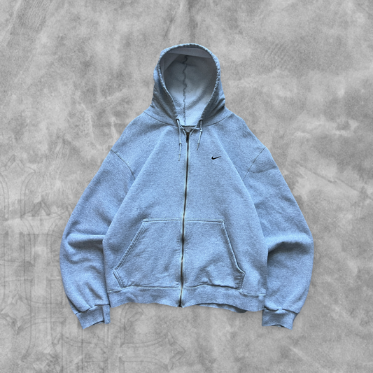 Gray Nike Essential Hooded Jacket 2000s (L)