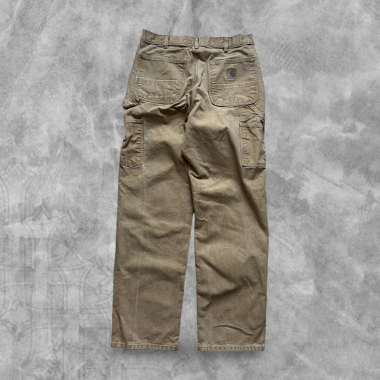 Camel Carhartt Carpenter Pants 2000s (33x34)