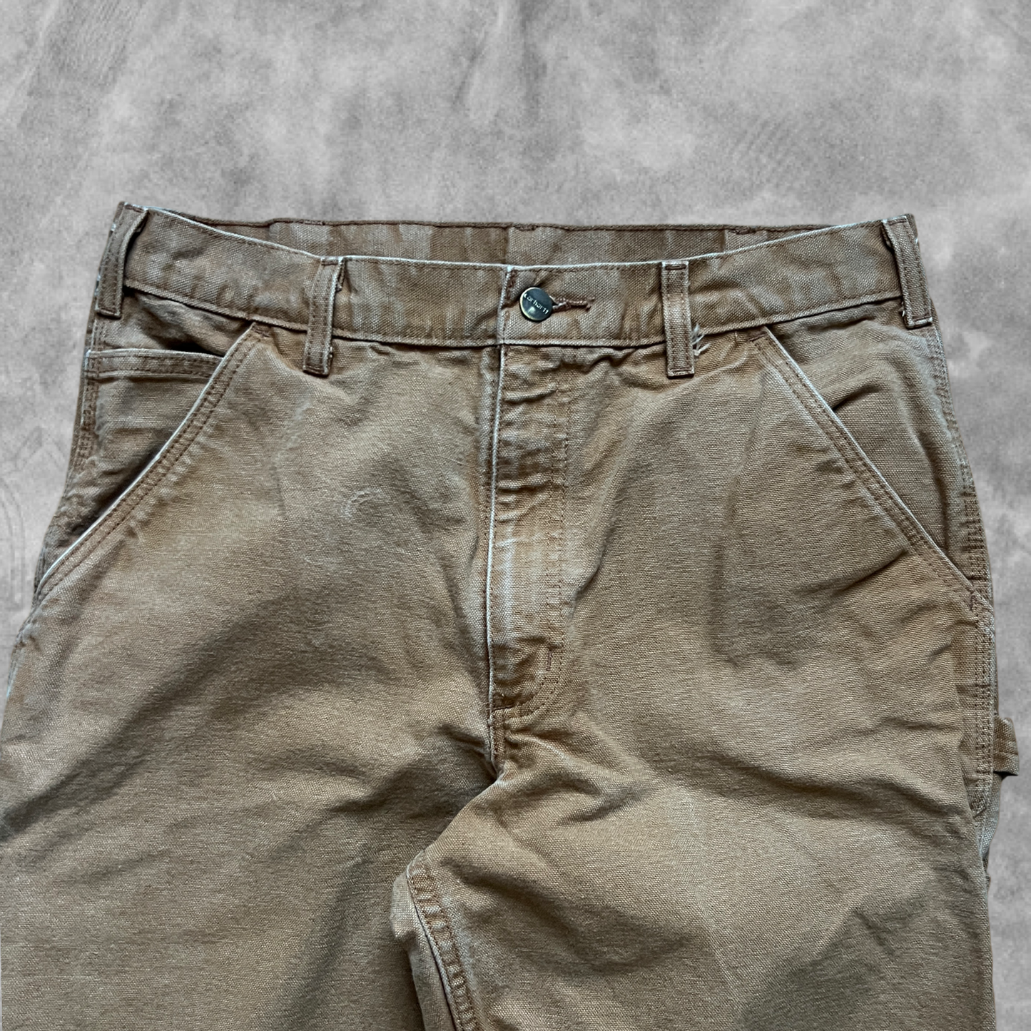 Camel Carhartt Carpenter Pants 2000s (33x34)