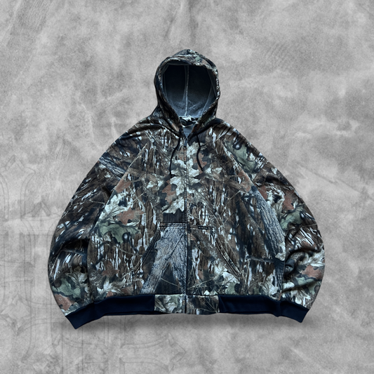 Realtree Camo Hooded Jacket 1990s (XXL)