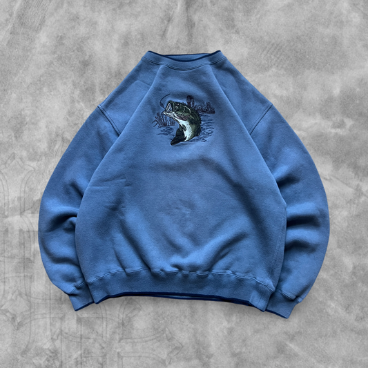 Sky Blue Bass Sweatshirt 1990s (L)
