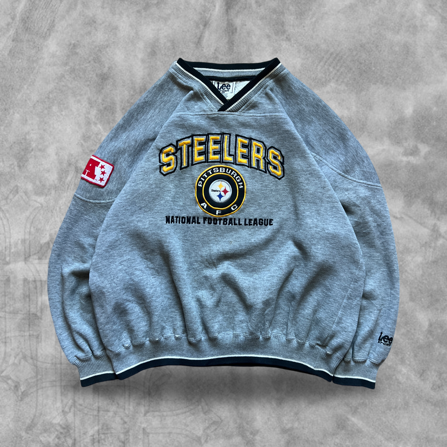 Gray Pittsburg Steelers Sweatshirt 1990s (L)