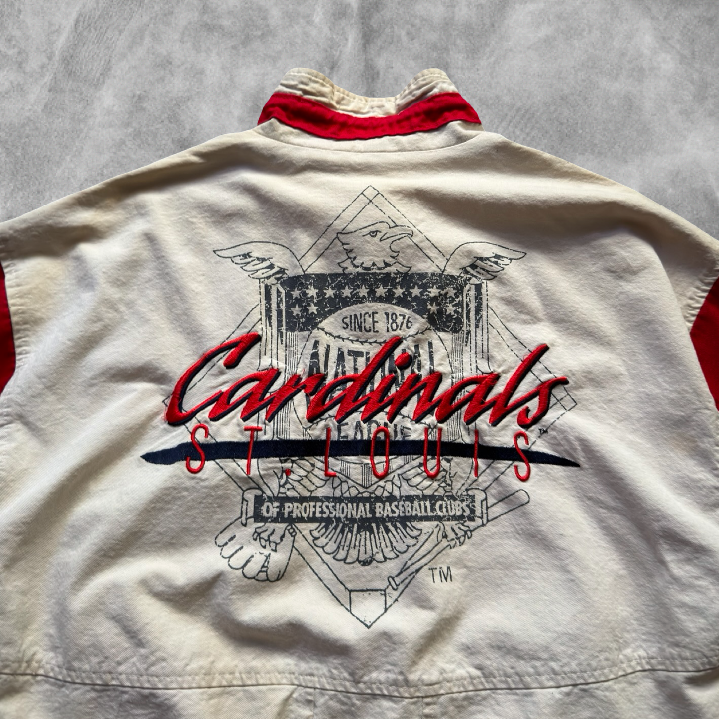 White Saint Louis Cardinals Jacket 1990s (L)