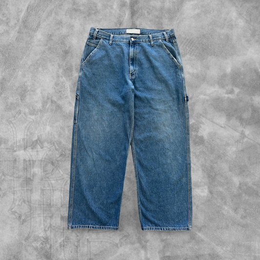 Faded Denim Levi Baggy Carpenter Pants 2001 (33x30)