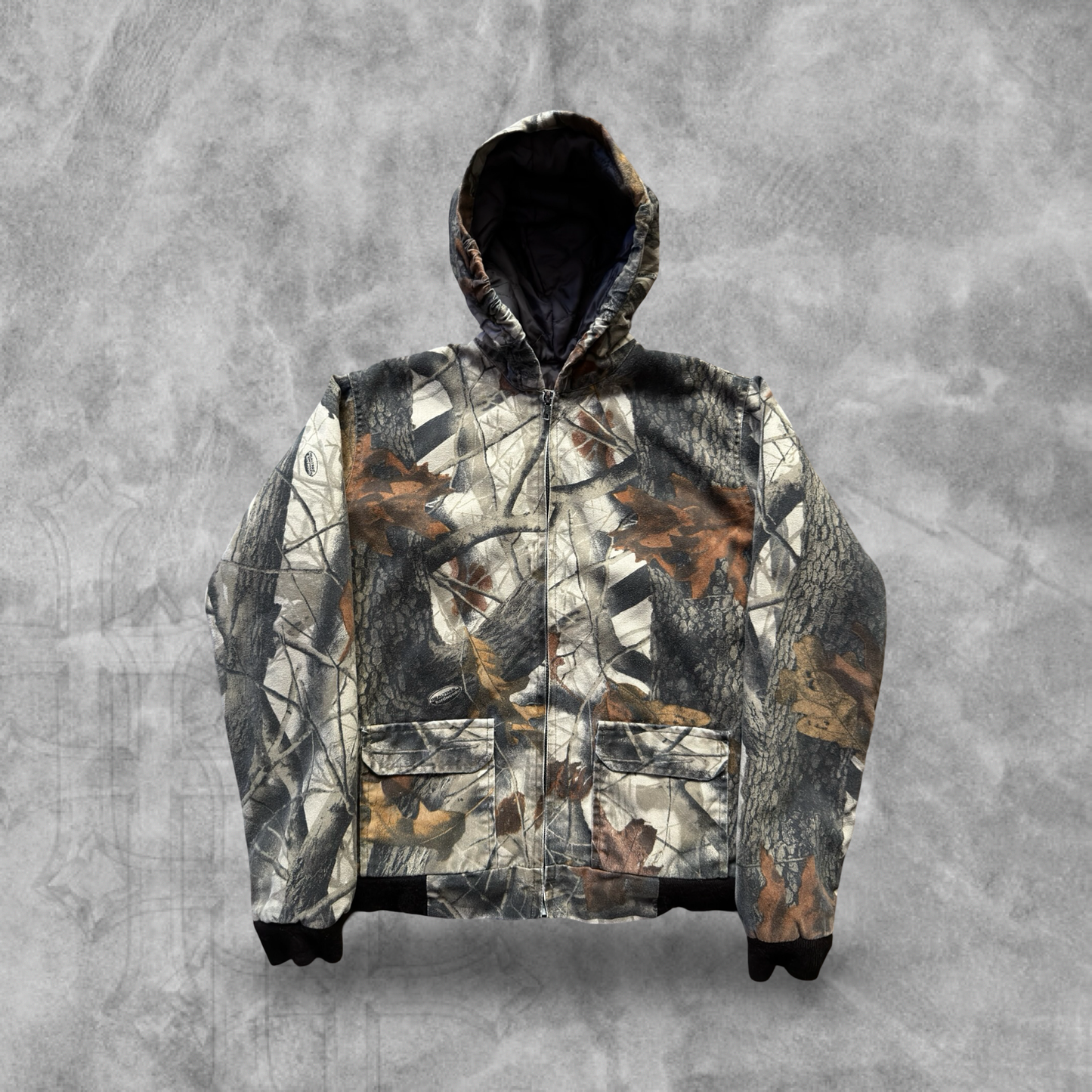 Realtree Camo Hooded Jacket 1990s (S)