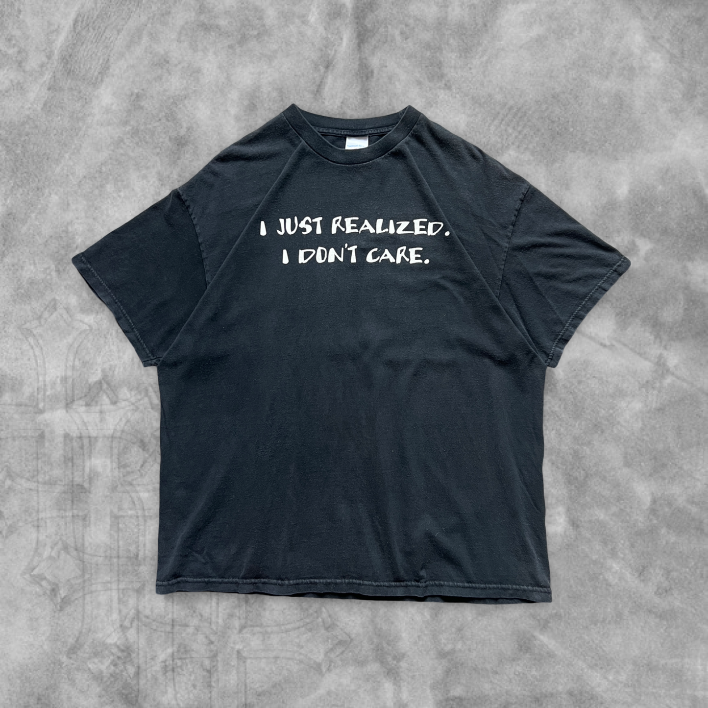 Black “I Don’t Care” Shirt 1990s (L)