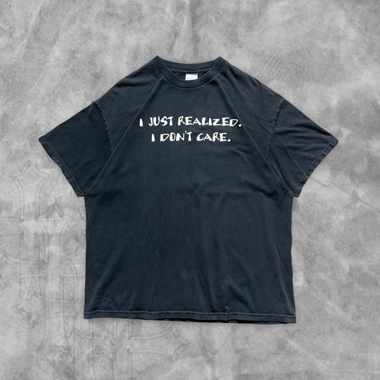 Black “I Don’t Care” Shirt 1990s (L)