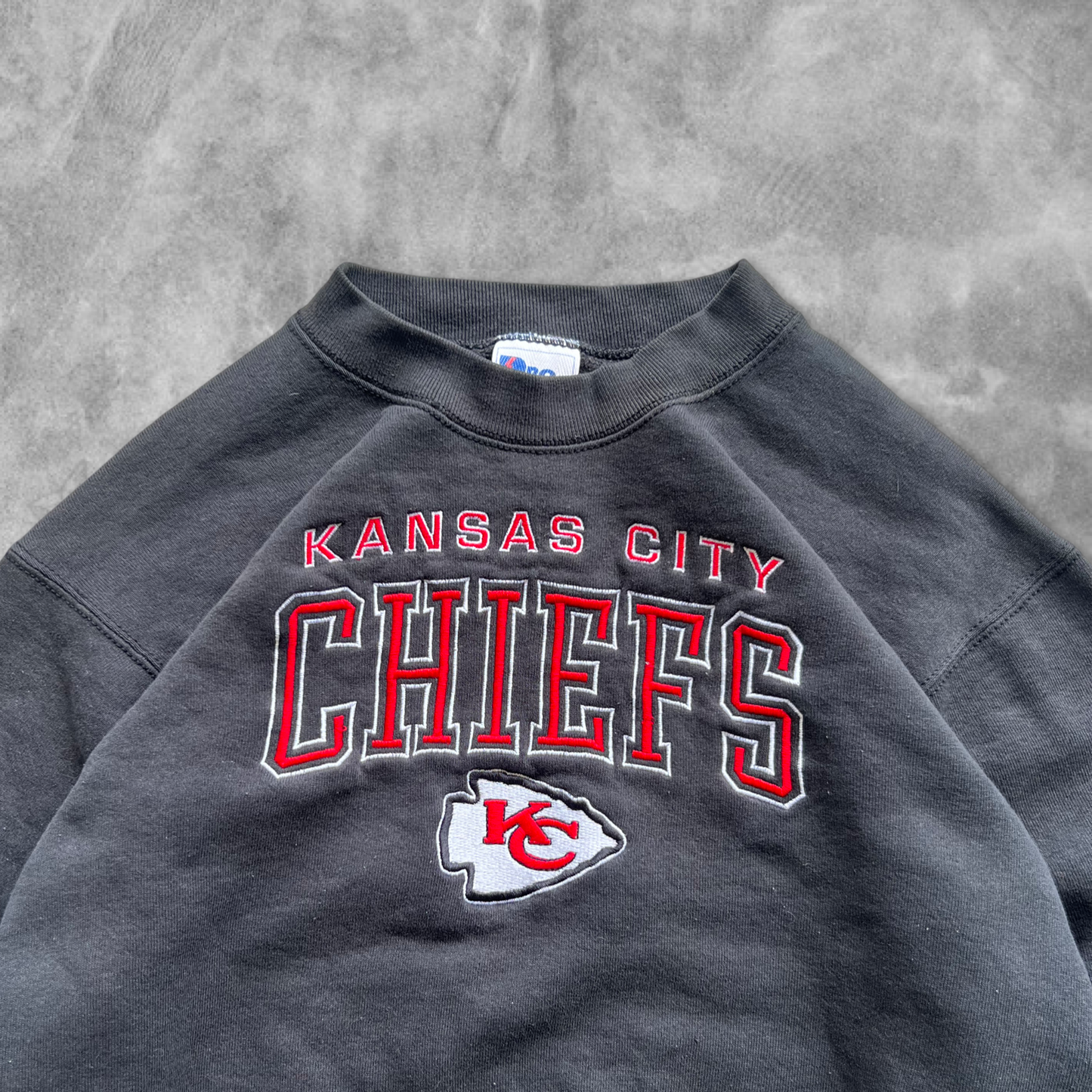 Black Kansas City Chiefs Sweatshirt 1990s (S)