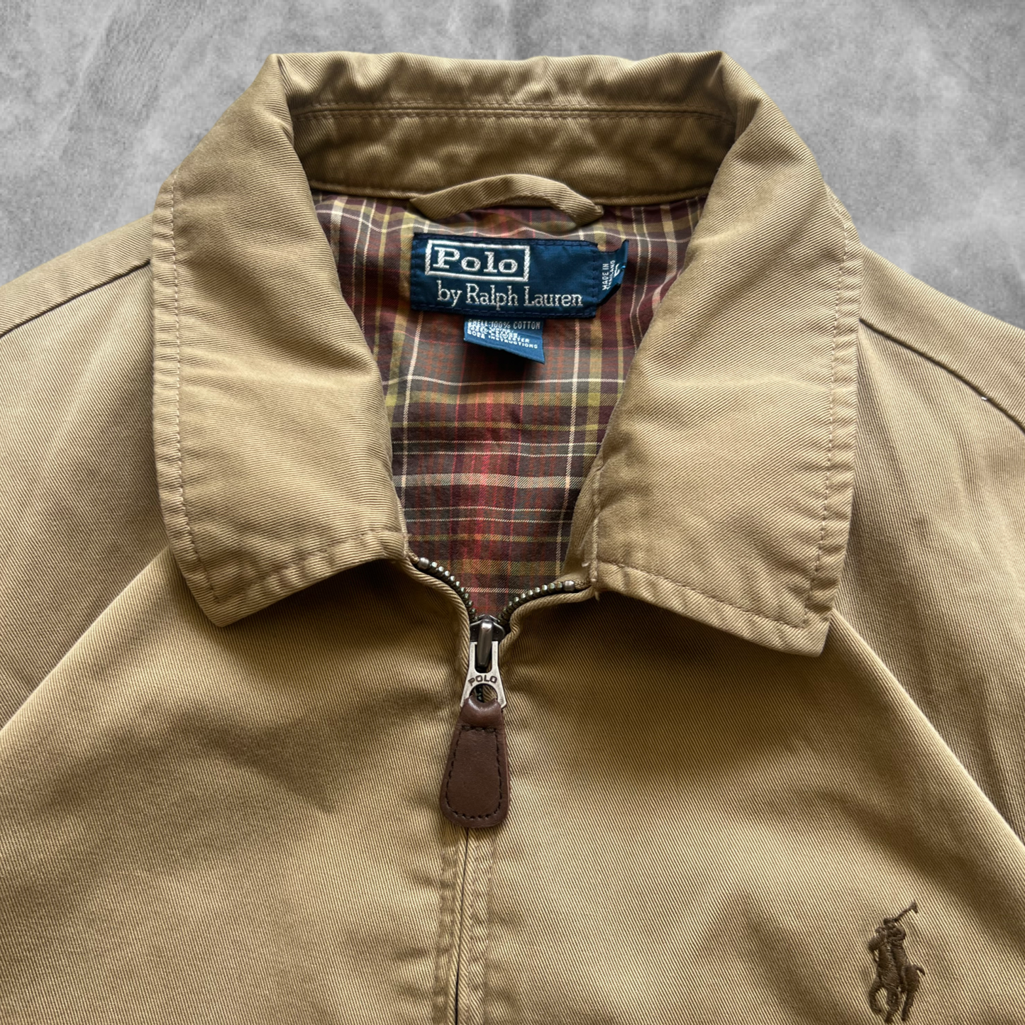 Tan Polo Ralph Lauren Jacket 1900s (L)