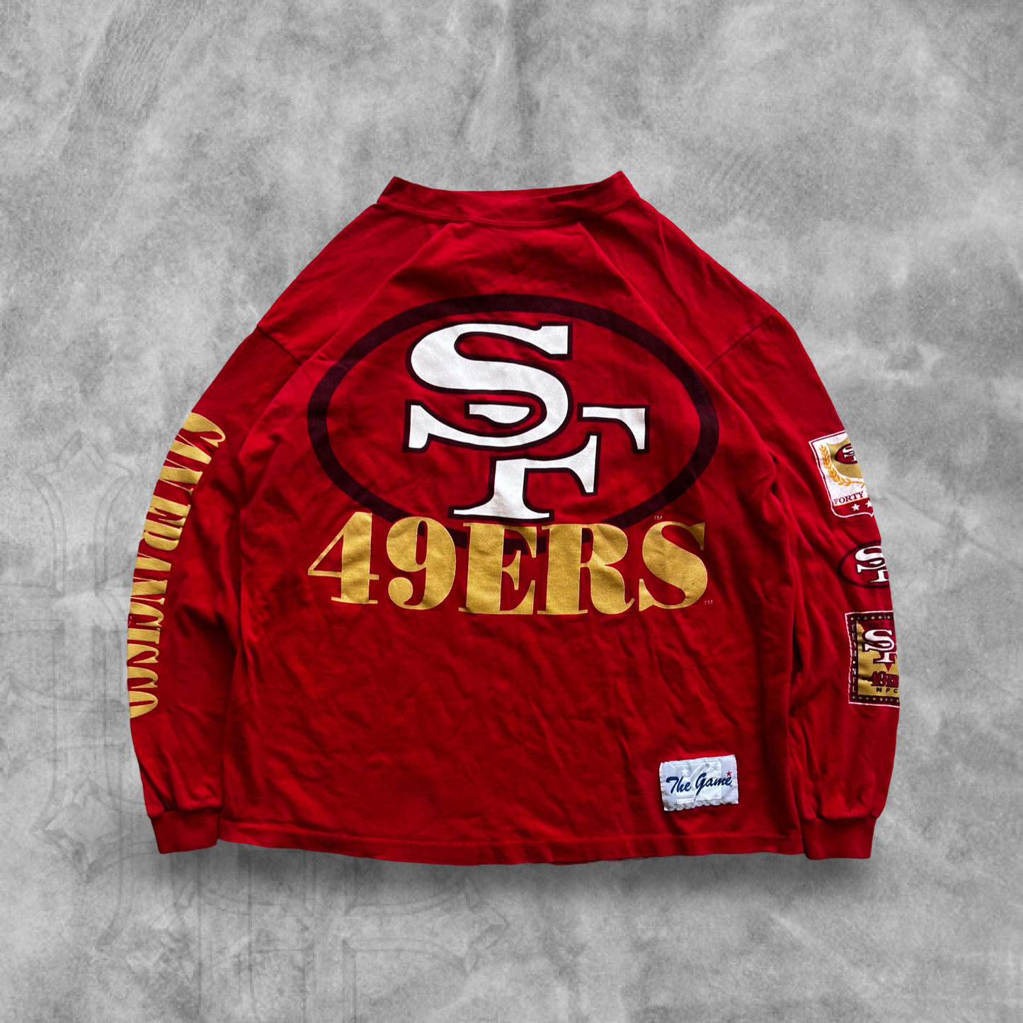 Red San Francisco 49ers Long Sleeve Shirt 1990s (L)