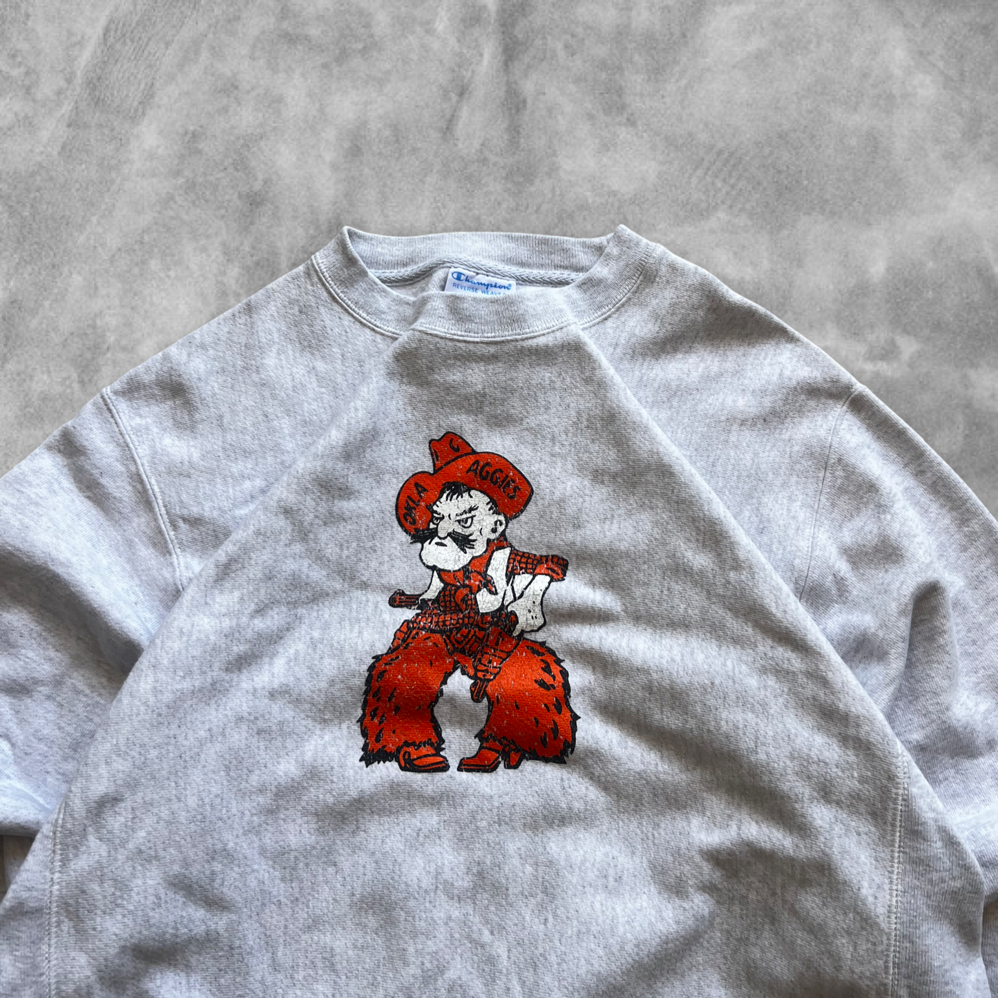 Heather Grey OSU Cowboys Champion Reverse Weave Sweatshirt 2000s (M)