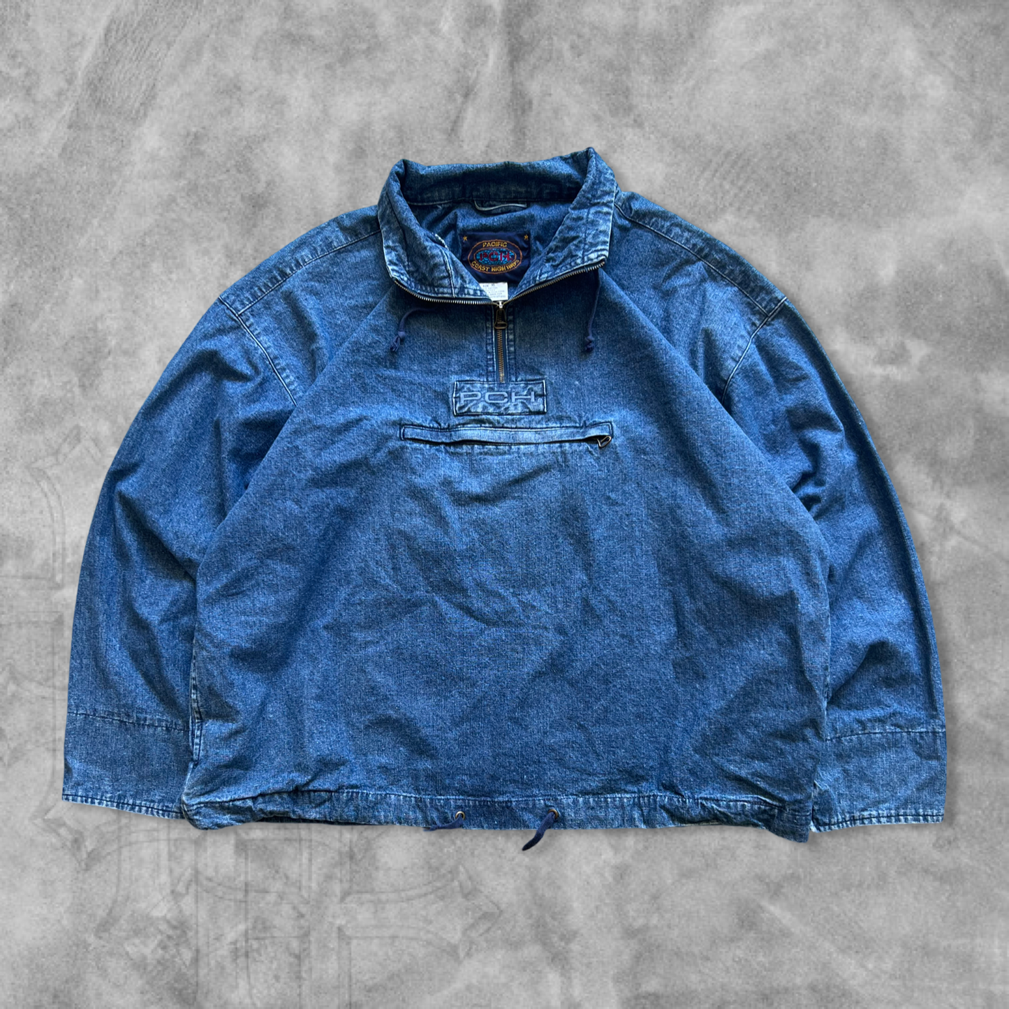 Denim PCH Quarter Zip 1990s (XL)