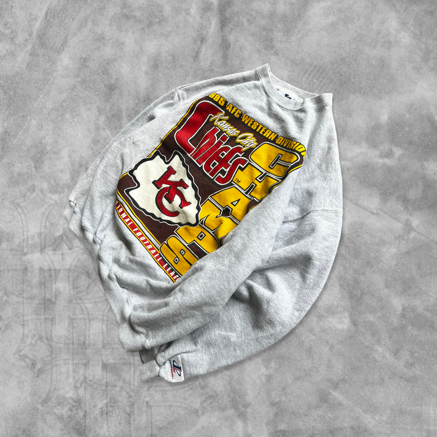 Grey Kansas City Chiefs AFC-West Champs Sweatshirt 1995 (M)