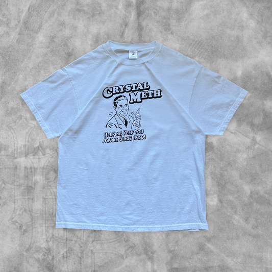 White Crystal Meth Shirt 1990s (L)
