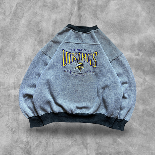 Gray Minnesota Vikings Sweatshirt 1990s (L)