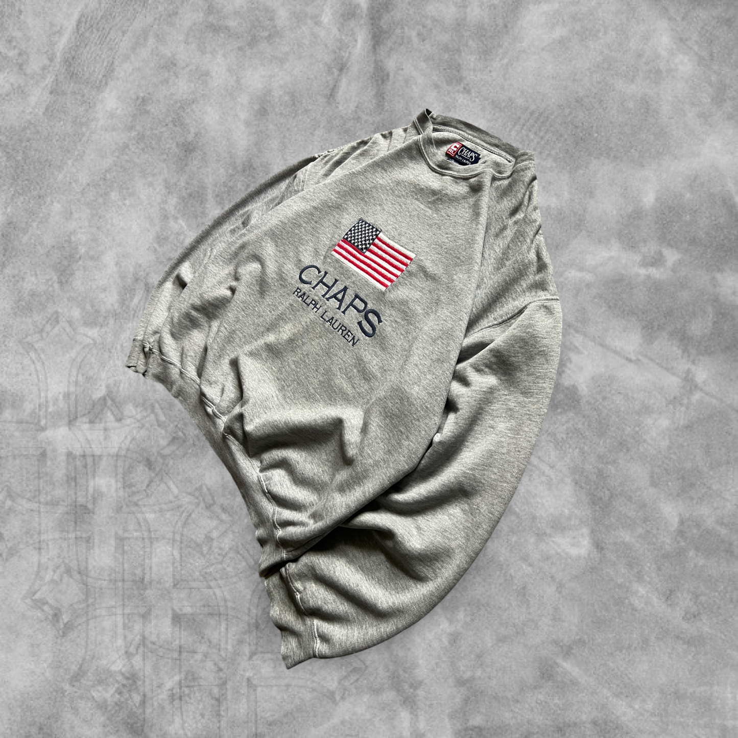 Gray Chaps Ralph Lauren Sweatshirt 1990s (L)