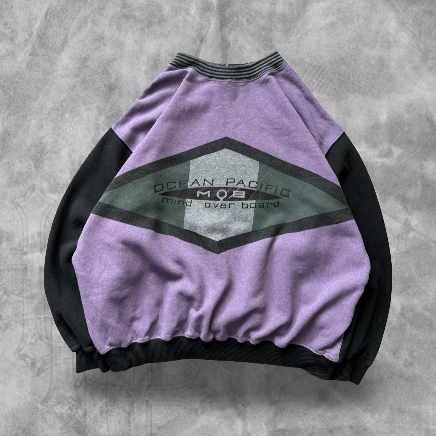 Violet Ocean Pacific Mind Over Board Sweatshirts 1990s (XL)