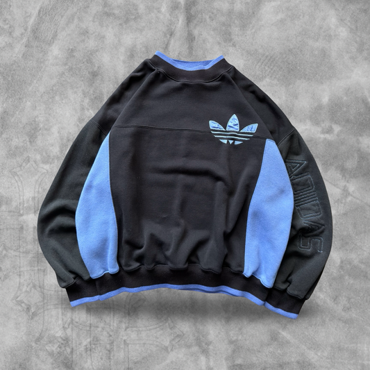 Black Adidas Sweatshirt 1980s (M)