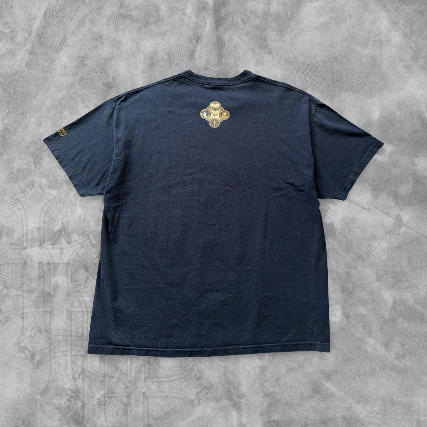 Navy Blue Split Skate Shirt 1990s (XL)