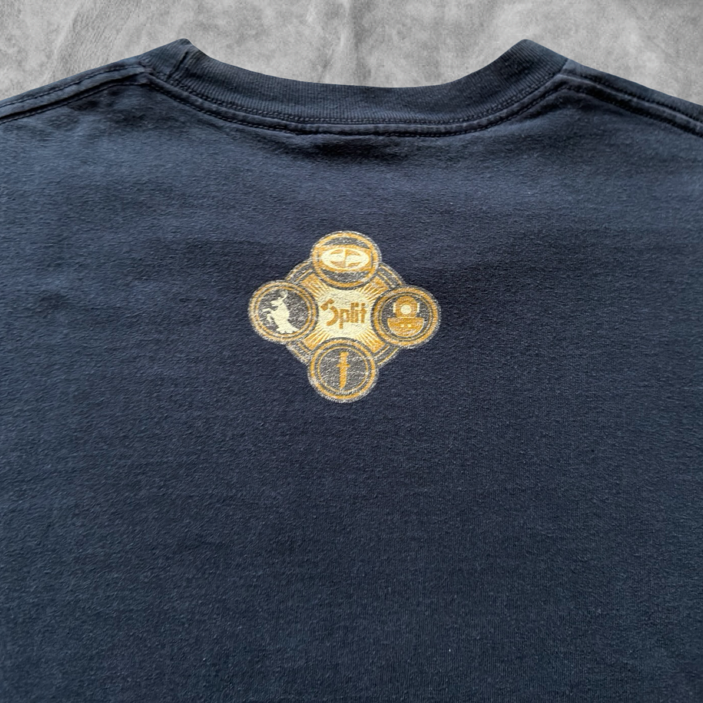 Navy Blue Split Skate Shirt 1990s (XL)