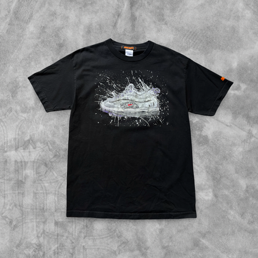 Black Dave White 1/1 Custom Nike Air Max Shirt 1990s (L)