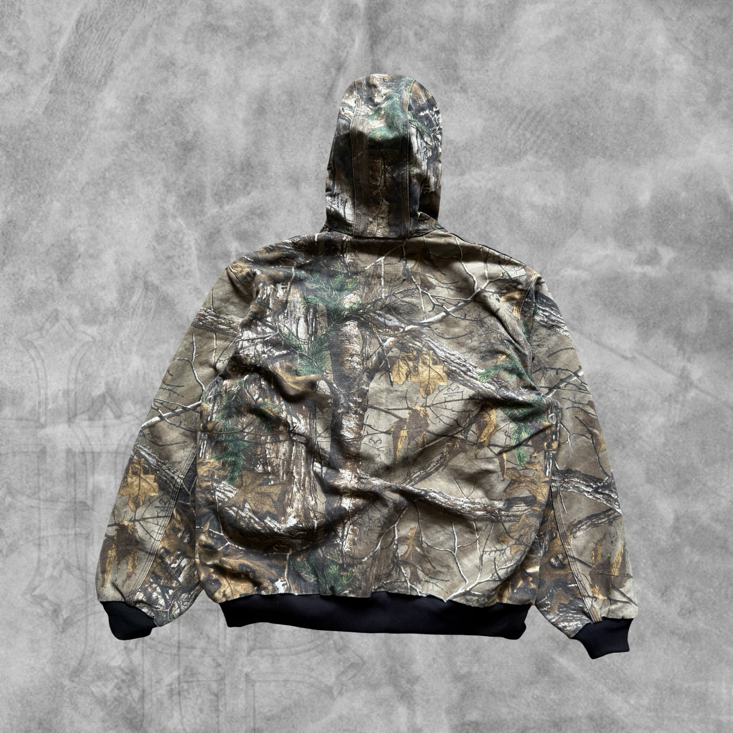 Realtree Camo Hooded Carhartt Jacket 1990s (XL)