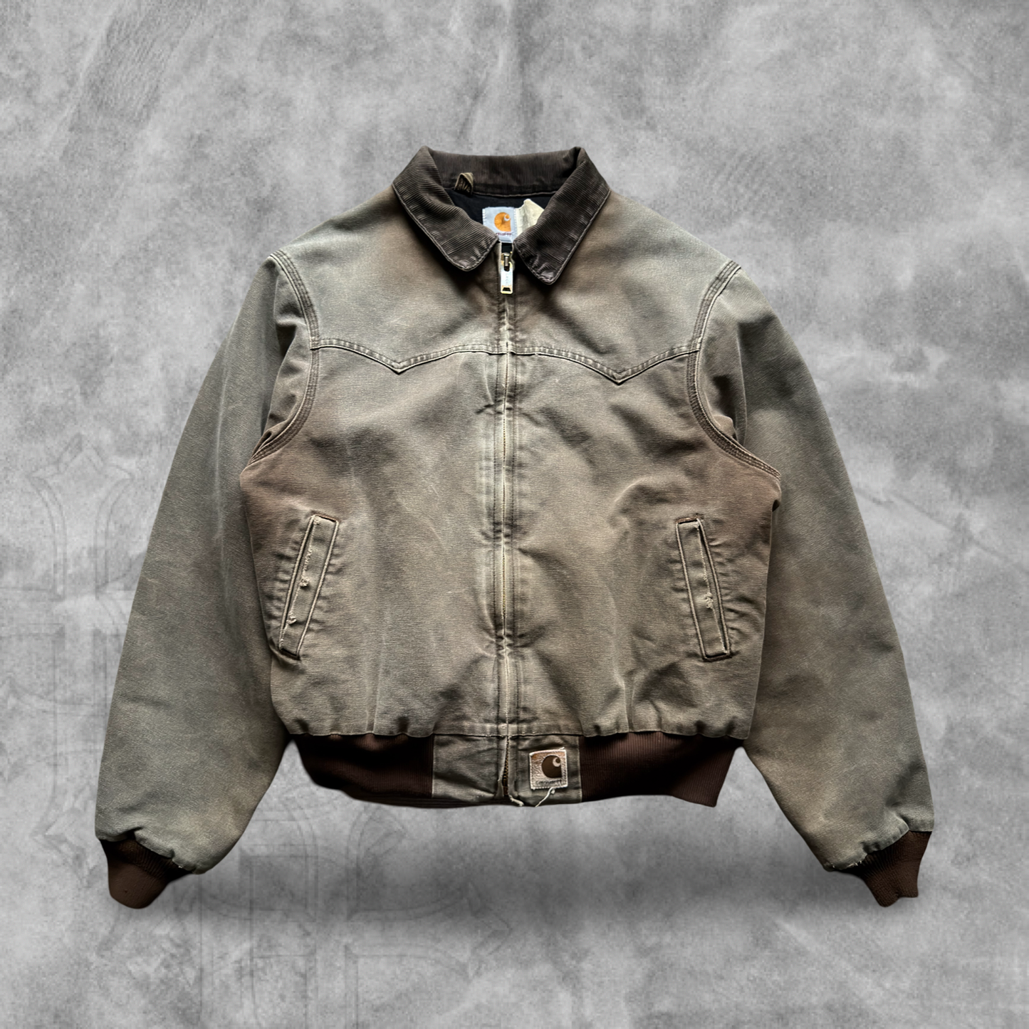 Faded Brown Carhartt Santa Fe Jacket 1990s (L)