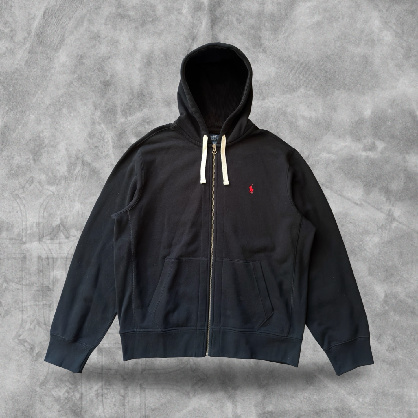 Black Polo Ralph Lauren Hooded Jacket 2000s (XL)