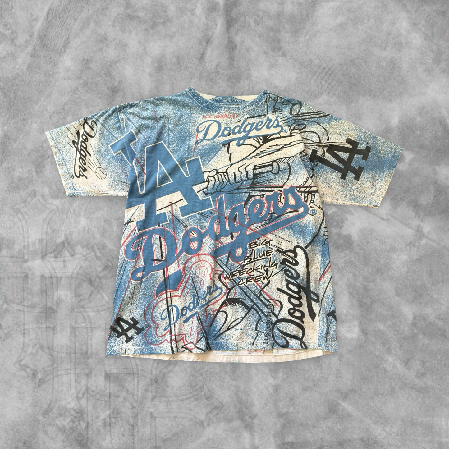 Los Angeles Dodgers Big Blue Wrecking Crew Shirt 1990s (XL)