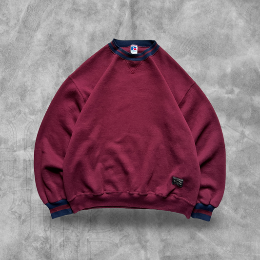 Maroon Russell Athletic Sweatshirt 1990s (L)