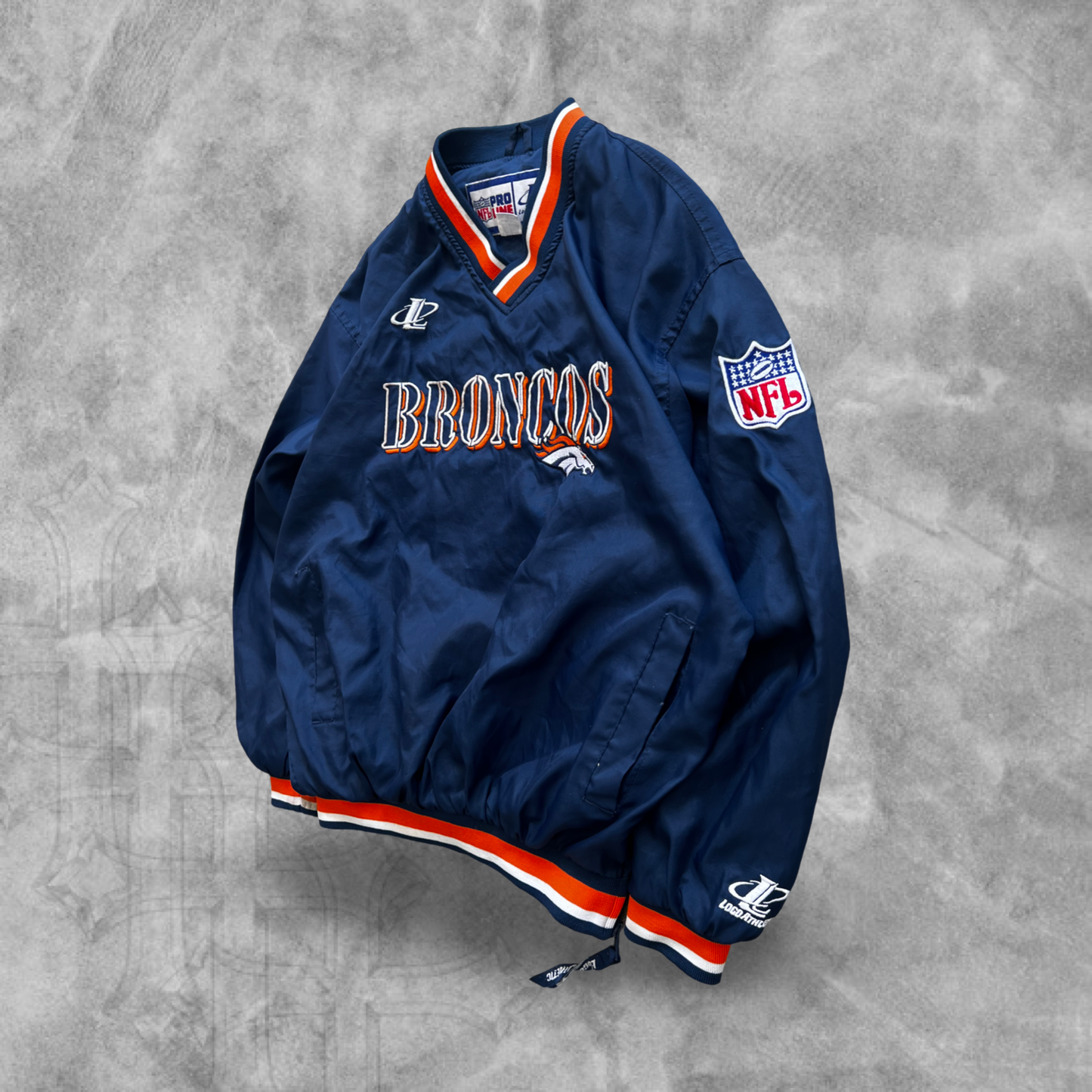 Navy Blue Denver Broncos Pullover 1990s (S)