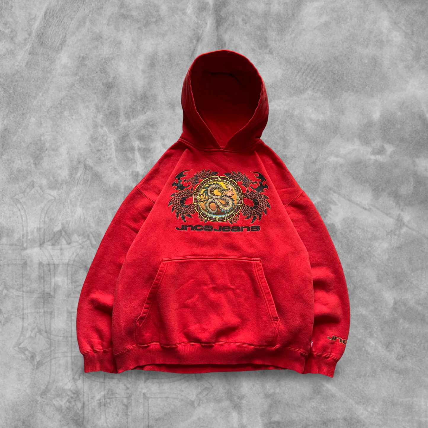 Red Jnco Jeans Hoodie 1990s (L)
