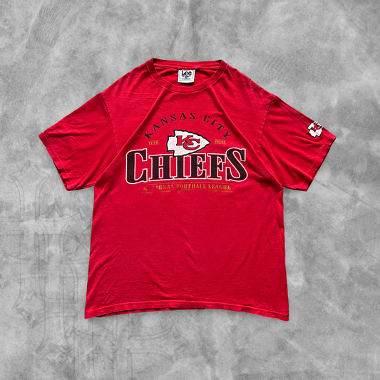 Red Kansas City Chiefs Shirt 1990s (XL)