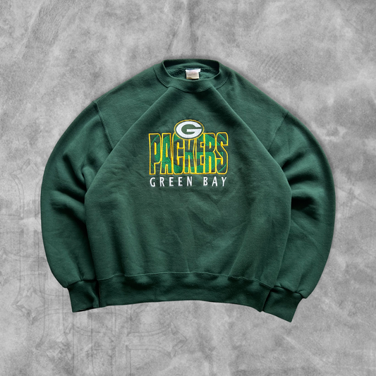 Forrest Green Green Bay Packers Sweatshirt 1990s (M)