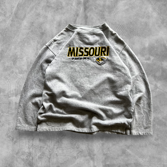 Grey Missouri Tigers Sweatshirt 1990s (S)