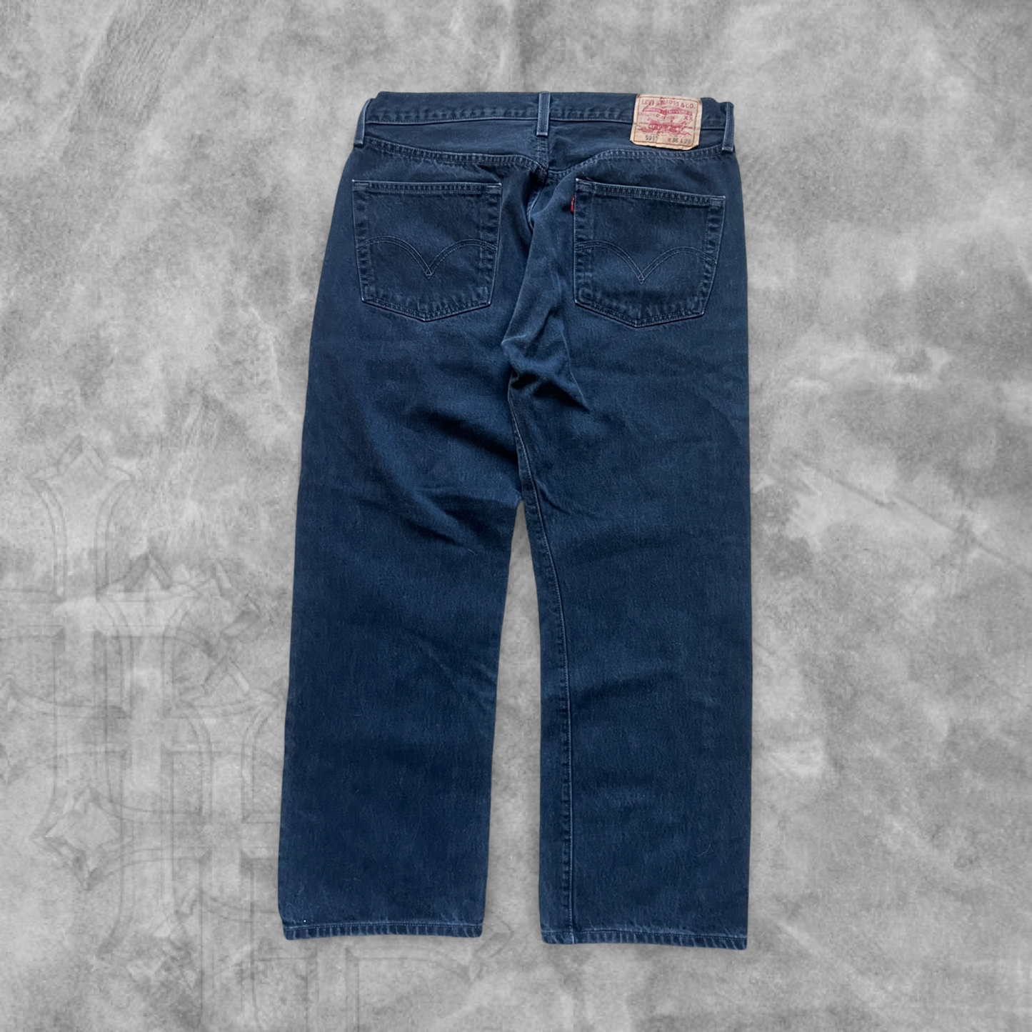 Black Denim Levi 501’s 1990s (34x28)