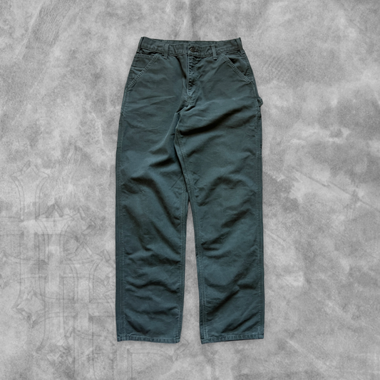 Olive Green Carhartt Carpenter Pants 2000s (32x34)