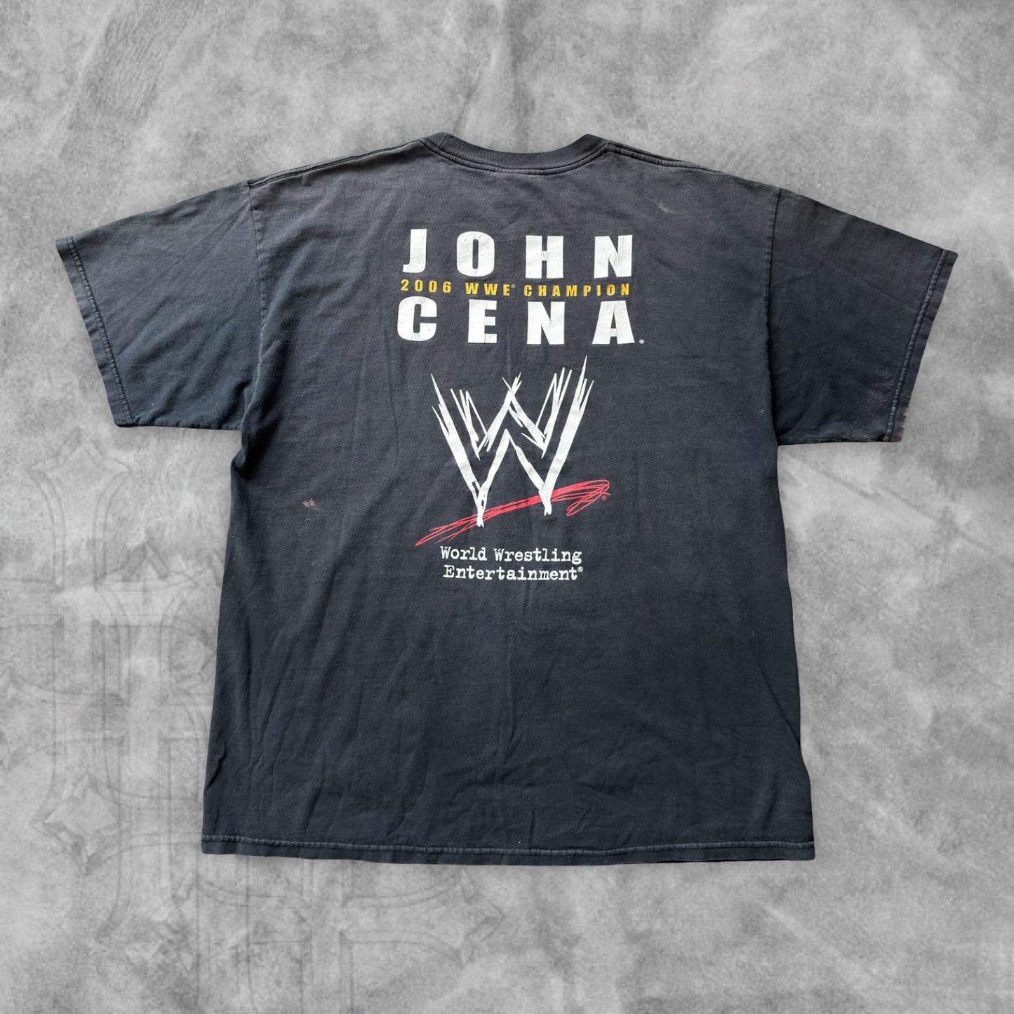Faded Black John Cena WWE Champion Shirt 2006 (XL)