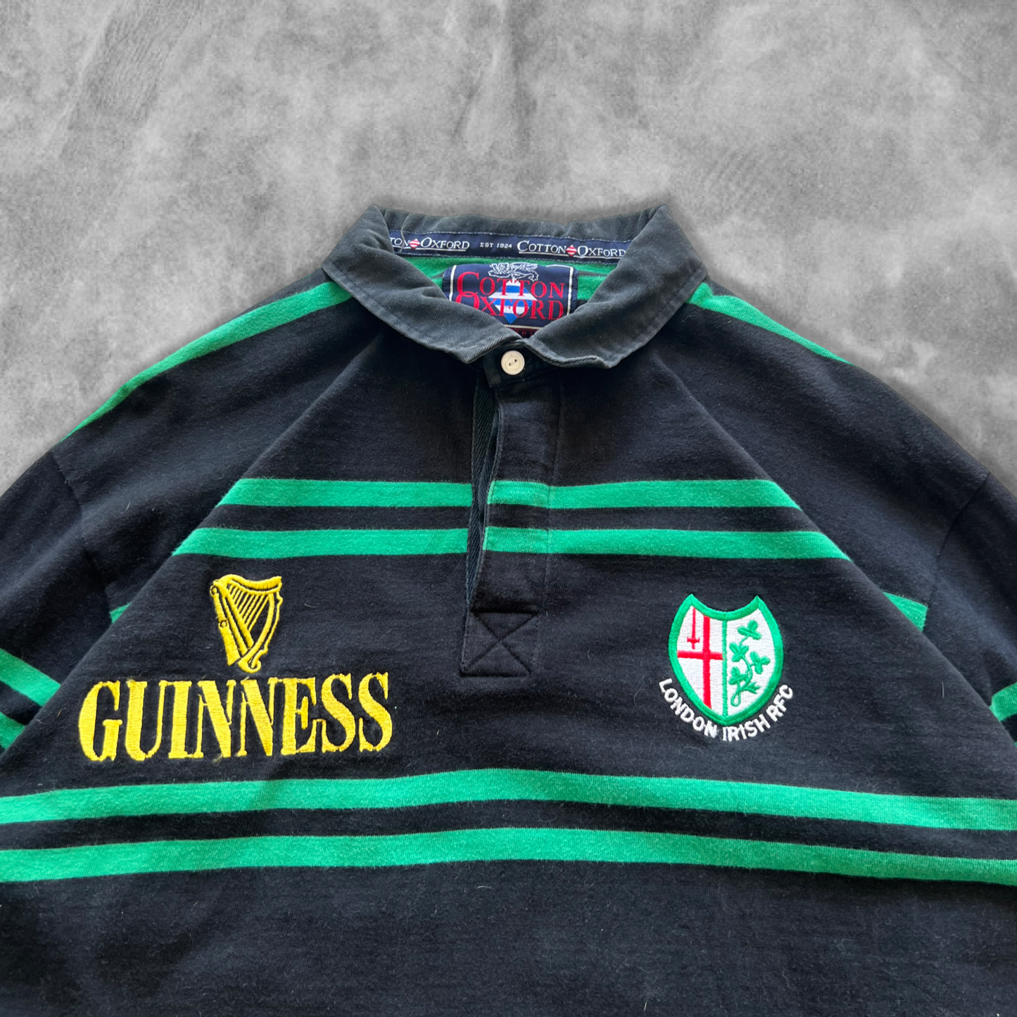 Black Ireland Guinness Rugby Shirt 1990s (XL)