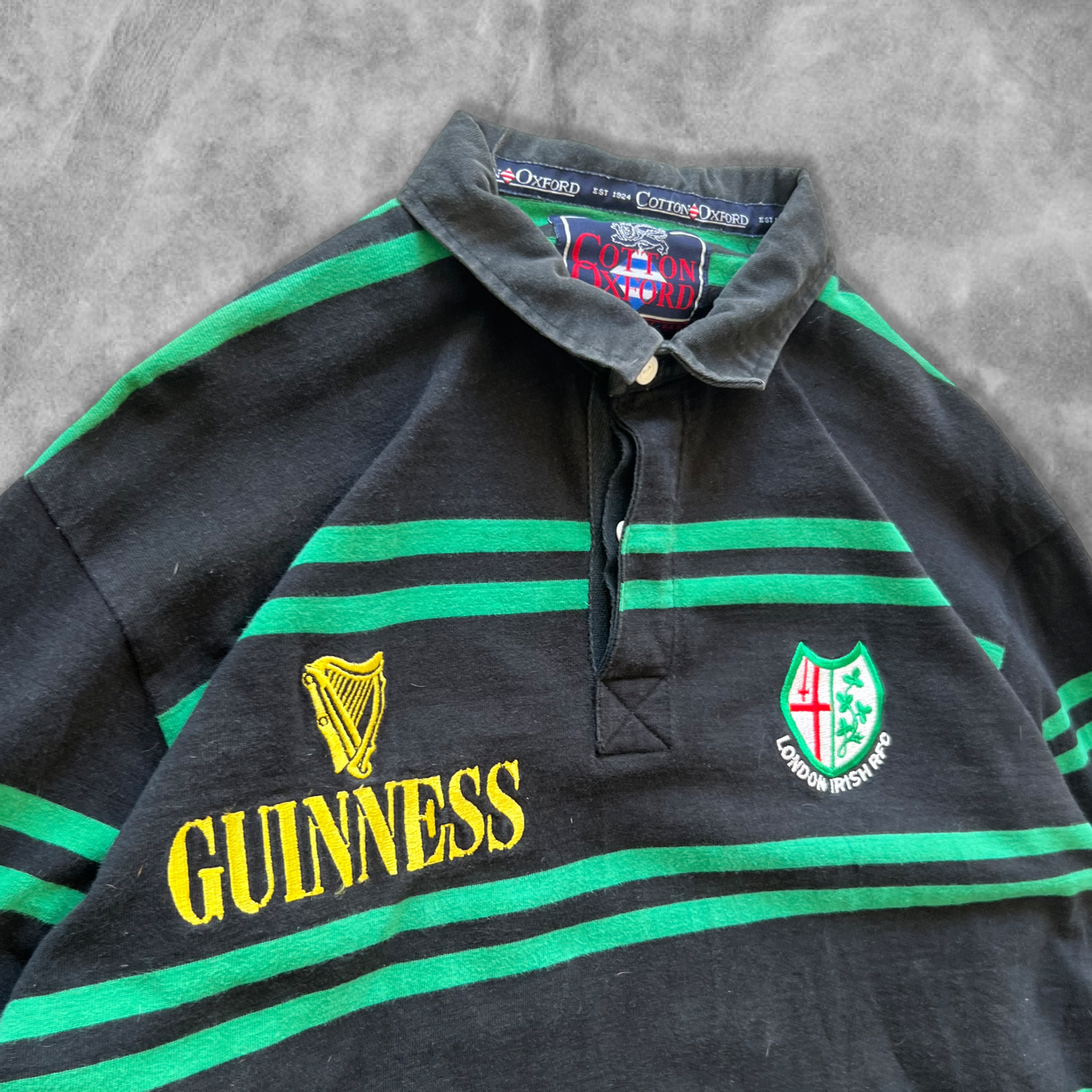 Black Ireland Guinness Rugby Shirt 1990s (XL)