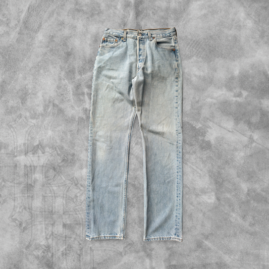 Faded Denim Levis 501 Jeans 1990s (30x31)