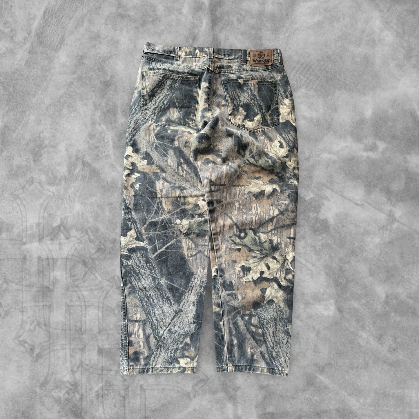 Realtree Camo Denim Wrangler Camo Jeans 1990s (36x30)