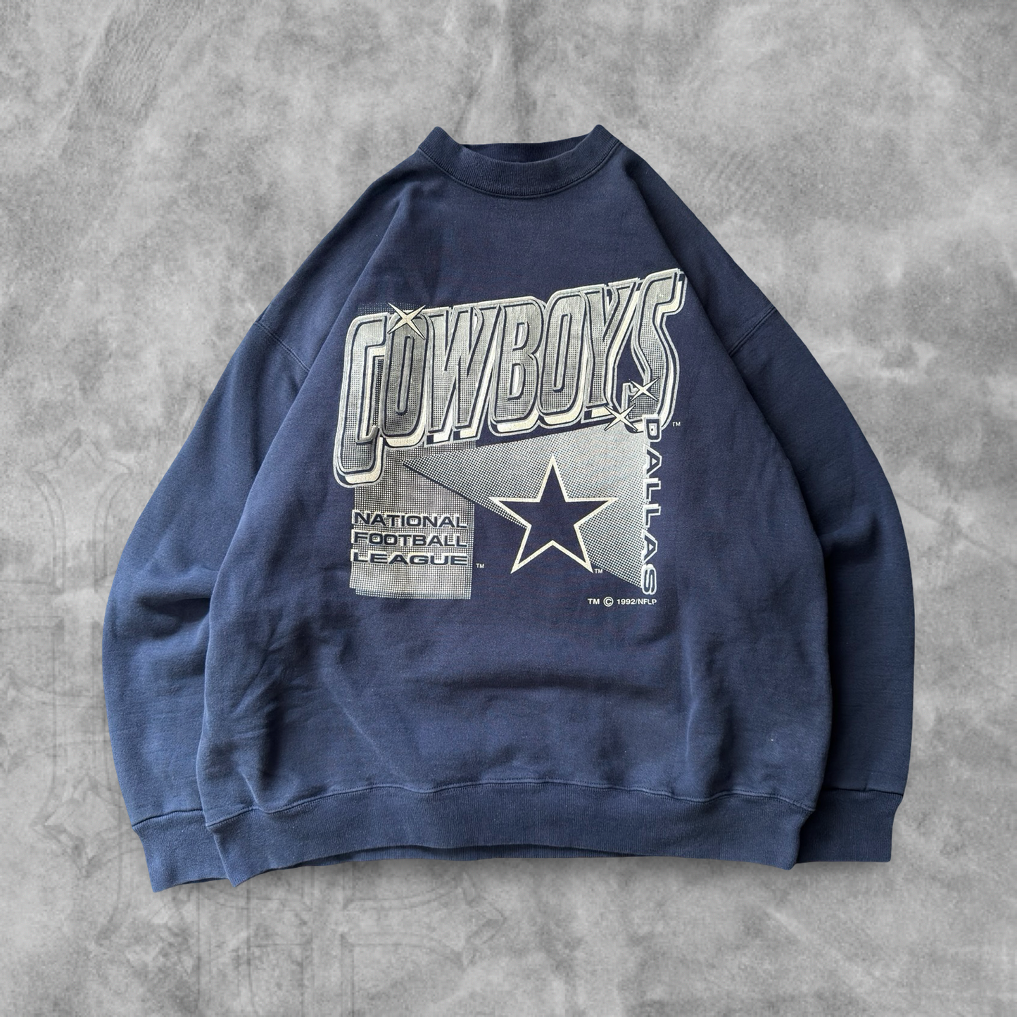 Navy Blue Dallas Cowboys Sweatshirt 1990s (XL)