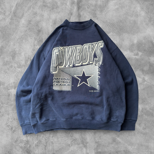 Navy Blue Dallas Cowboys Sweatshirt 1990s (XL)