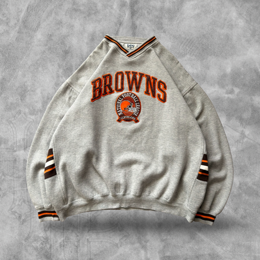 Grey Cleveland Browns Sweatshirt 1990s (XL)