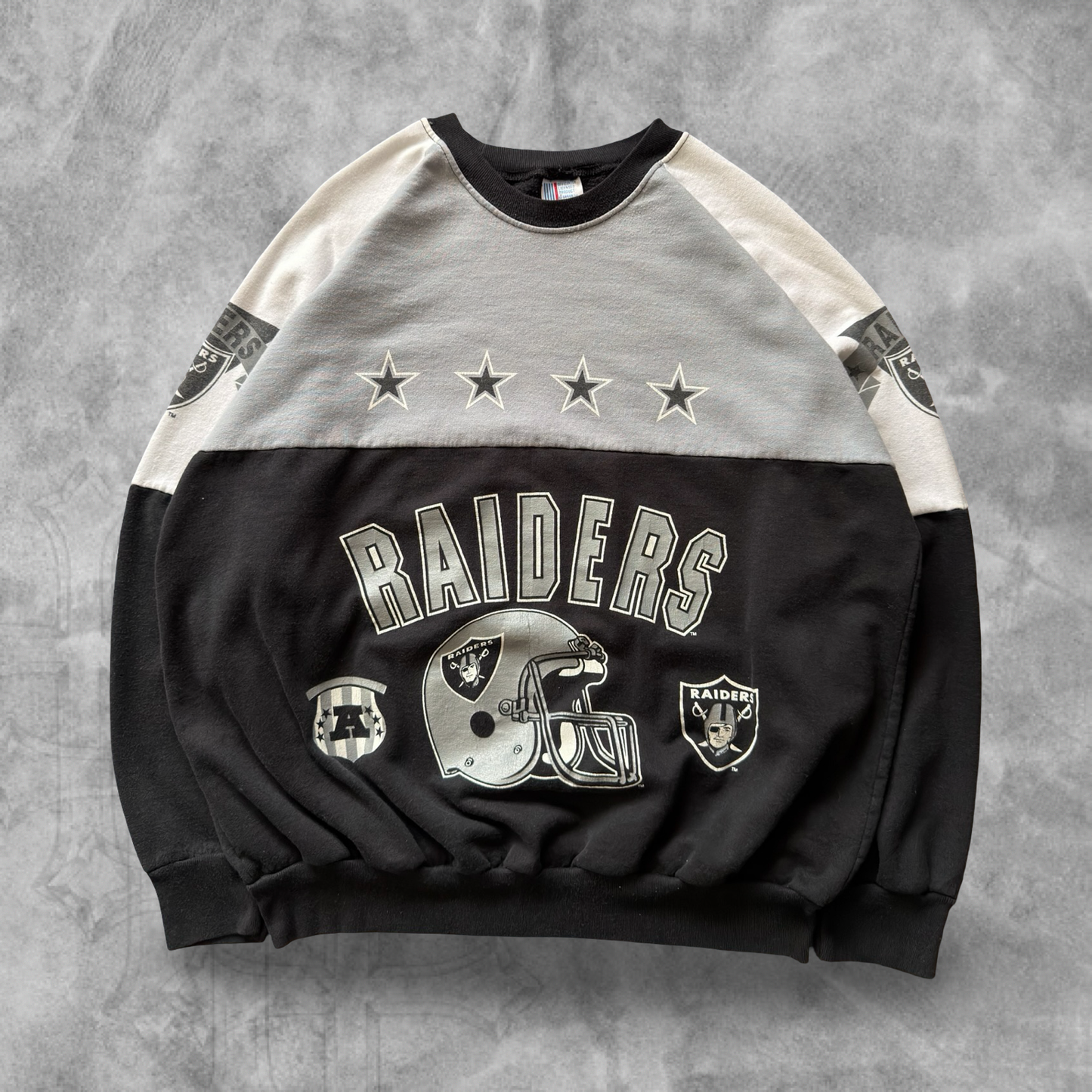 Black Oakland Raiders Sweatshirt 1980s (M)