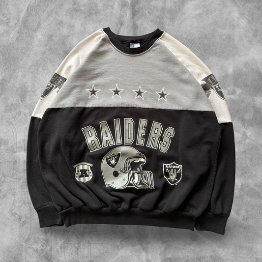 Black Oakland Raiders Sweatshirt 1980s (M)